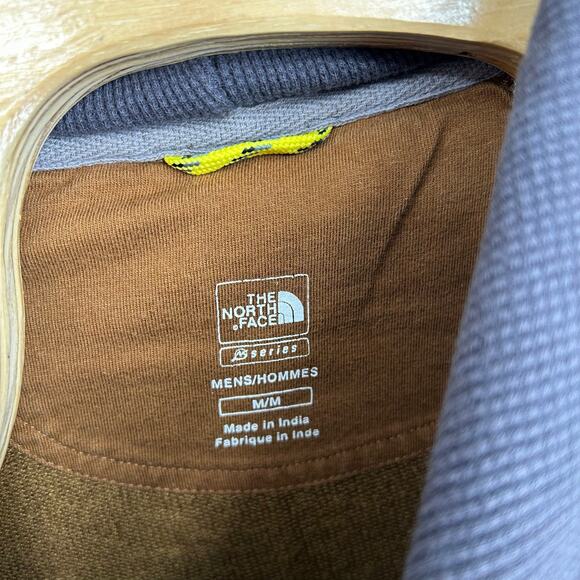 Men's M A5 summit series The North Face scenic mountain hoodie sweatshirt tan - Picture 3 of 6